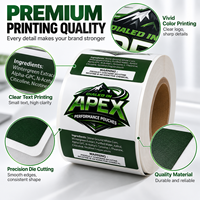 Étiquettes personnalisées pour sachets de nicotine, autocollants en rouleau BOPP blancs auto-adhésifs pour boîtes et bidons avec impression claire et taille personnalisée