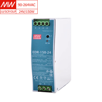 Alimentation industrielle compacte sur rail DIN EDR-150-24, 87 % de rendement, 24 V, 150 W, pour systèmes de contrôle d'automatisation, neuve et originale