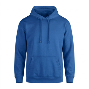 Sudadera con Capucha de Forro Polar para Hombre, Corte Regular, Informal, con Bolsillo, Color Sólido, 100% Algodón, Sudadera de Invierno - Product Image 1