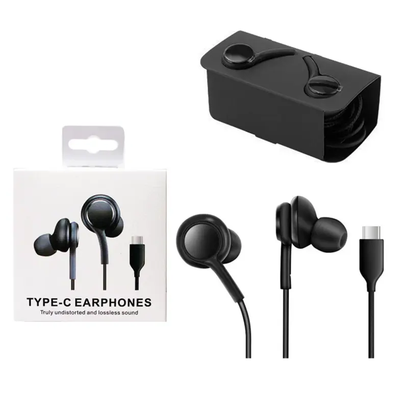 Auriculares intrauditivos con conector Usb C para Samsung Note 10 20, auriculares estéreo AKG tipo C originales