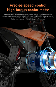 มอเตอร์ไซค์วิบาก EU FAROS 3000W 48V มอเตอร์ไร้แปรงถ่าน พร้อมระบบกันสะเทือนไฮดรอลิก กันน้ำระดับ IPX6 แบตเตอรี่ 20.8Ah ความเร็วสูงสุด 60 กม./ชม. - Product Image 3