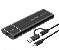 Boîtier en aluminium NGFF M.2 pour disque dur ssd boîtier externe USB Type c PCIE M.2 Nvme métal SSD boîtier