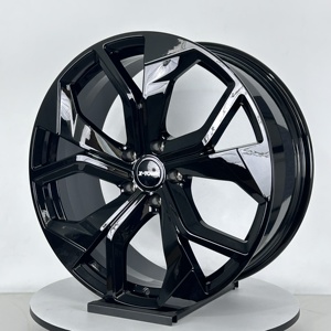 Jantes forgées sur mesure 18 19 20 22 24 pouces en alliage d'aluminium noir poli pour modèles <span class=keywords><strong>Audi</strong></span> Q3 Q5 Q6 Q7 Q8 <span class=keywords><strong>SQ5</strong></span> SQ7 RSQ8 E-tron - Product Image 3