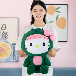 35cm Cute <strong>Kitty</strong> Stuffed Toys Cartoon Kt Cat &amp; Dinosaur PP Cotton Filled Throw <strong>Pillows</strong> for Children &amp; Girls - Product Image 4