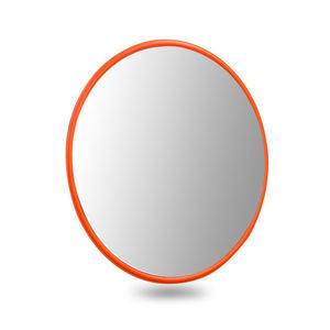 80cm Hochwertiger Runder Außen-Verkehrsspiegel mit 220° Weitwinkel Straßenwarnung in Roter Farbe - Product Image 2