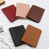 Porte-documents de voyage vintage en cuir PU pour billets d'affaires, passeport, protection de visa, porte-cartes bancaires 7 pouces – Vente en gros