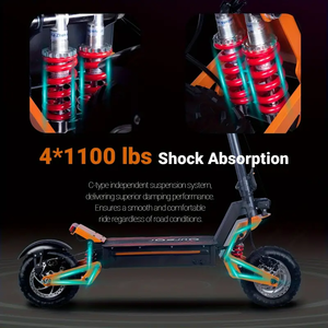 Scooter Plegable Todoterreno de 11 Pulgadas, 1200W/5000W, Motor Dual, Alta Velocidad, Pantalla LCD Grande, Scooter Eléctrico J15 PLUS 5600w 6, Disponible en UE y EE. UU. - Product Image 3