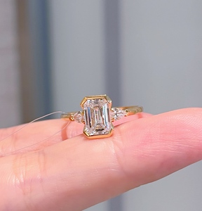 Bague Xinfly en or 18 carats AU750 avec diamant de laboratoire 1,69 ct, bijou de fiançailles, alliance de mariage, design personnalisé - Product Image 2