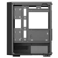 Boîtier d'ordinateur de bureau DIY MQ, châssis de jeu ATX MATX, panneau latéral en verre trempé, prend en charge le refroidissement par eau de 240 mm, coque de PC