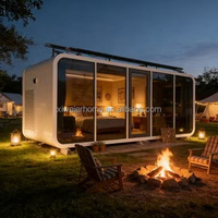 Maison mobile intégrée de camping européenne, design moderne, hôtel de luxe, solution complète, maison intelligente tout-en-un
