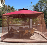 Auvent en maille Roma avec fermeture éclair - Moustiquaire de terrasse, abri de camping extérieur, tente pare-soleil