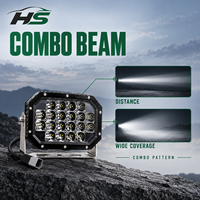 HSSH LED-Fahrlicht 7x5 Zoll 60W SAE-Zertifiziert Kombi-Strahl Offroad-Zusatzlicht für LKW SUV Jeep 4x4
