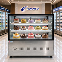 Vitrine réfrigérée sur mesure pour desserts, intégrée aux comptoirs de traiteur 35.6-46.4 ° F