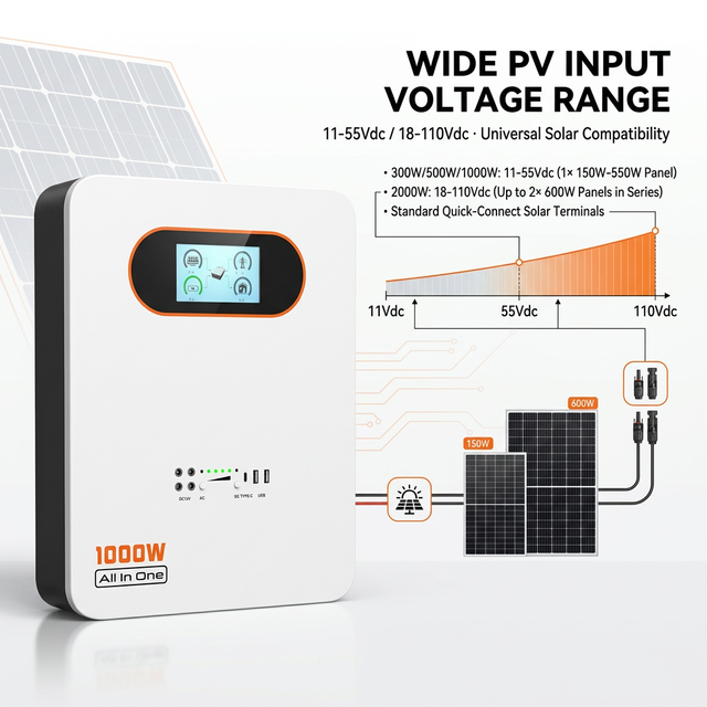 New 500W 1000W 2000W All in One Solar Generator System Portable Power Station Lifepo4 Battery Energy Storage Backup Power Supply