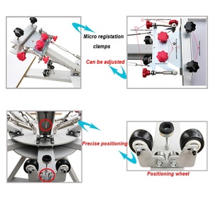 Presse sérigraphique à 4 couleurs et 4 stations avec micro-registrement manuel - Product Image 3