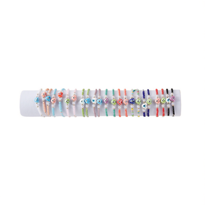 Braccialetti con perline a forma di cuore in ceramica colorata Z, 2400 pezzi, gioielli alla moda per donna - Product Image 2