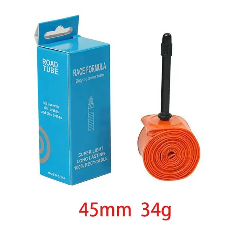 Tubo interno ultraleve para bicicleta 700c, pneu TPU de bicicleta, válvula francesa de 45mm 65mm 85mm, tubo interno para bicicleta de estrada