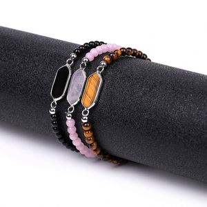 Iron Trendy <b>Bracelet</b> Natural Stone Expert In-house Production Quick Lead Time Holiday Gift Unisex Bulk Vacuum Plating Standard - Product Image 2
