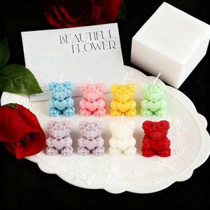 Maison & Jardin Décoration d'intérieur Bougies & Parfums d'ambiance Bougies parfumées Cadeau de la Saint-Valentin Aromathérapie Créatif Fait main Rose mignonne - Product Image 3