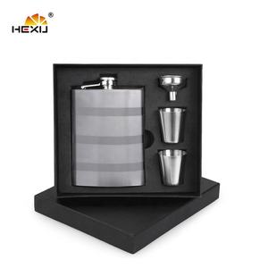 उपहार बॉक्स में स्टेनलेस स्टील हिप फ्लास्क-कस्टम लोगो व्यक्तिगत कॉर्पोरेट प्रचार जन्मदिन उपहार सेट - Product Image 6