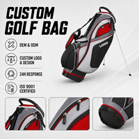 Sac de golf avec séparateurs rembourrés, poches de rangement zippées, double sangle rembourrée et base renforcée pour les golfeurs et les joueurs de clubs