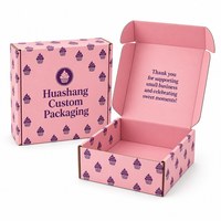 Boîte d'emballage pliante en carton ondulé personnalisée de luxe exquise pour l'expédition de biscuits, de collations et de beignets