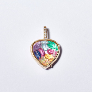 2025 DIY cổ điển 18K vàng mạ đồng thau ảnh Mặt Dây Chuyền Vòng Cổ Thủy tinh trong suốt quyến rũ mề đay thời trang mặt dây quyến rũ bán buôn - Product Image 4