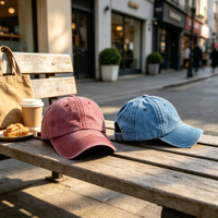 Gorra de Béisbol Vintage Lavada con Logotipo Personalizado Bordado, Protección Solar para Hombres y Mujeres, Gorra Trucker con Cola de Caballo, Gorra Deportiva para Exteriores, Gorra de Papá