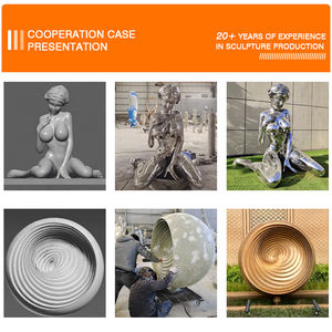 Décoration de jardin en métal d'extérieur personnalisée, sculpture de boule creuse en acier inoxydable illuminée - Product Image 5