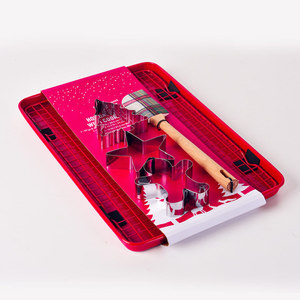 Creative Non Stick Cake Mold Christmas Set 6Pcs Star Shape Baking Pan <b>Cookie</b> <b>Tools</b> Red - Product Image 1
