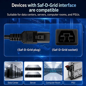 ขั้วต่อปลั๊ก PSU สำหรับงานหนัก30A 400V SAF-D-Grid สายไฟสำหรับศูนย์ข้อมูลตู้เก็บของมีความหนาแน่นสูง - Product Image 2