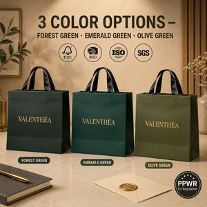 Bolsas de Papel Kraft Blancas de Lujo Impresas Personalizadas con Asas y Cinta para Empacar Panadería, Pastelería y Alimentos con Impresión de Logotipo - Product Image 4