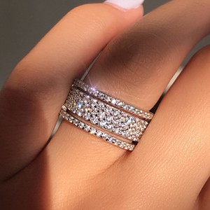 Anello di Fidanzamento Classico da Donna F149 con Diamante Bianco Naturale Taglio Brillante Rotondo Colore G - Product Image 5