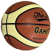Ballon de basketball en cuir PU taille 7/6/5/4/3/2/1 avec bonne adhérence, logo personnalisable imprimé, ballon silencieux pour l'entraînement