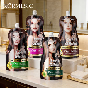 KORMESIC 350g Mascarilla Capilar Orgánica Sin Enjuague, Ligera, Controla la Grasa, Nutre y Fortalece con Romero, Oliva, Coco y Sakura - Product Image 1