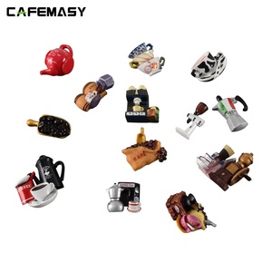 Aimants de réfrigérateur ronds en métal, accessoires de café Souvenir 3D, aimant de réfrigérateur personnalisé - Product Image 3