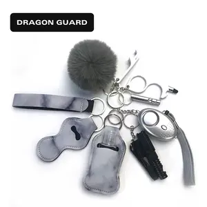 DRAGON GUARD Manufacturer Wholesale HPA007 Multi Use Alarm Self Defense Keychain for Women and Kids