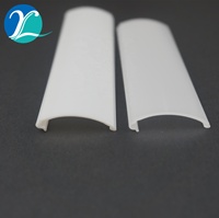 Profilé en PVC extrudé en forme de U, profilé en PVC pour abat-jour, profilé en PVC rigide, diffuseur LED transparent extrudé