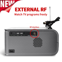 Projecteur numérique intelligent compatible ATSC, 1000 lumens ANSI, WIFI, 4K, 1080p Full HD, projecteurs de télévision intelligents