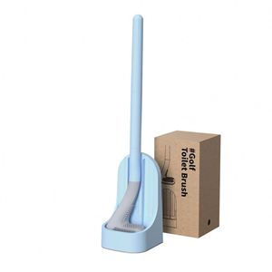Support mural Maxfree pour brosse de toilette style golf, brosse en silicone flexible à long manche en PP/TPR pour le nettoyage de la salle de bain - Product Image 4