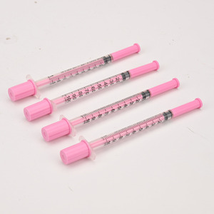 <span class=keywords><strong>Jeringa</strong></span> de insulina rosa de 31G x 8 mm y 1 ml - Aguja veterinaria fija de bajo <span class=keywords><strong>espacio</strong></span> <span class=keywords><strong>muerto</strong></span> - Product Image 2