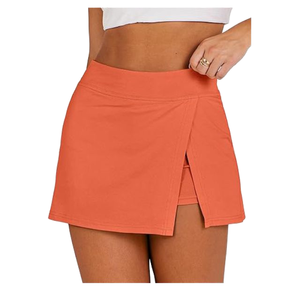 Women Tennis Skirt High Waist Sports Skirt Gym Fitness Running Skirt <b>Shorts</b> - Product Image 2
