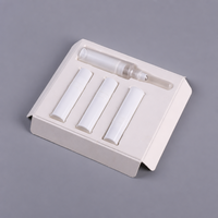 Plateau d'insertion cosmétique en pulpe moulée écologique, emballage en bagasse de canne à sucre pour flacons et ampoules de soins de la peau