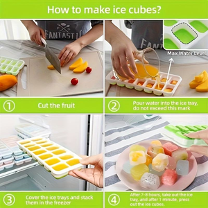 Meilleures ventes : Mini moules à glaçons carrés en plastique écologiques pour la maison, le bar, les voyages et les fêtes - Product Image 5