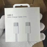 Câble de charge rapide tressé USB-C vers USB-C de 1,8 m (6 pieds) PD 60W pour synchronisation des données, compatible avec les modèles 14, 15, 16, 17, 18 Pro - Vente en gros
