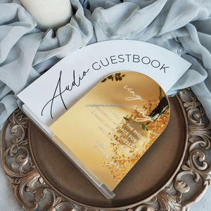Panneau de <span class=keywords><strong>mariage</strong></span> personnalisé avec base en <span class=keywords><strong>miroir</strong></span> doré, <span class=keywords><strong>livre</strong></span> <span class=keywords><strong>d</strong></span>'<span class=keywords><strong>or</strong></span> audio pour réception de <span class=keywords><strong>mariage</strong></span>, panneau de table en acrylique – Collection Printemps - Product Image 2