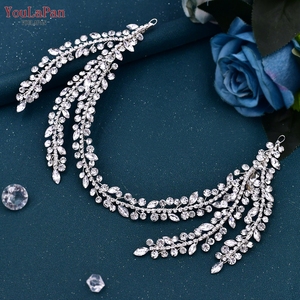 Diadème de mariage en cristal YouLaPan, décoration en strass, coiffe de mariée, diadème de concours de beauté pour accessoires de cheveux de mariée HP496 - Product Image 5