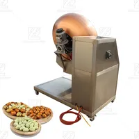 Máquina de película de azúcar de alta calidad, minimáquina de recubrimiento de alimentos, azúcar, miel, cacahuete, pacan, máquina para pelar y asar nueces