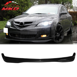 เหมาะสำหรับ Mazda 3 5 ประตู แฮทช์แบค ปี 2007-2009 สไตล์ MS ชุดแต่งกันชนหน้า สีดำดิบ - Product Image 1