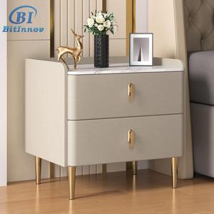 <span class=keywords><strong>Table</strong></span> de chevet élégante et compacte, sans volume encombrant, idéale pour les espaces de chambre étroits - Product Image 2